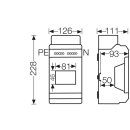 Hensel KV9104 KV 90-Automatengehäuse 4,5 Teilungseinheiten (4,5x18 mm), IP 65