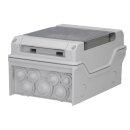 Hensel KV 9106 Kleinverteiler IP65 mit 6 Teilungseinheiten – Feuchtraum-Verteilerkasten