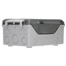 Hensel KG9002 KV-Leergehäuse, Einbaumasse bei eingebaute Montageplatte 133x205x95 mm