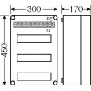 Hensel Mi1336 Mi-Automatengehäuse, 36 Teilungseinheiten