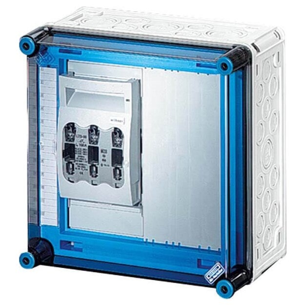 Hensel Mi6226 Mi-NH-Sicherungslasttrennschaltergehäuse , 1x3xNH00,auf Sammelschiene, 250A, 5polig
