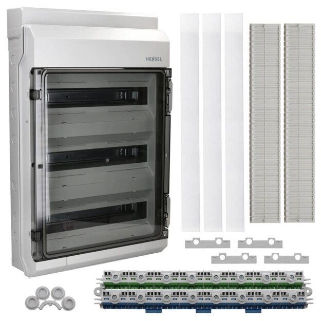 Hensel KV9354 KV 90-Automatengehäuse 54 Teilungseinheiten (3x18x18 mm), IP 65