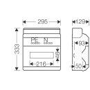 Hensel KV 9112 Kleinverteiler IP65 mit 12 Teilungseinheiten – Feuchtraum-Verteilerkasten