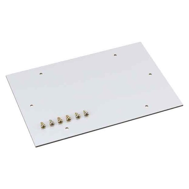 Spelsberg 19500801 Montageplatte aus melaminkaschiertem Isolierstoff Stärke 2,5 mm inkl. Befestigungsschrauben Grau TK PS/PC 2518 + ALS 2720 Abmessungen: 150 x 220 x 2 5 mm TK MPI-2518