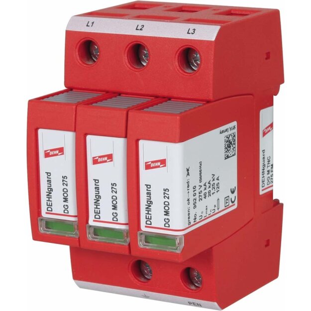 Dehn 952305 Überspannungsableiter Typ 2 DEHNguard M 3-polig für TN-C-Systeme DG M TNC 275 FM