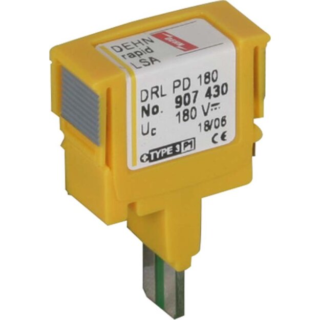 Dehn 907430 Überspannungsableiter DEHNrapid LSA Schutzstecker für 1 Doppelader Un 180V