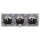 Jung Serie LS Komplett-Set Alpinweiß: 3x LS1520WW SCHUKO Steckdose x LS983WW Rahmen 3fach