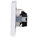 Jung Serie LS Komplett-Set Alpinweiß: LS1520KIWW SCHUKO Steckdose erhöhter Berührungsschutz x LS981WW Rahmen 1fach