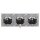 Jung Serie LS Komplett-Set Alpinweiß: 3x LS1520KIWW SCHUKO Steckdose erhöhter Berührungsschutz x LS983WW Rahmen 3fach