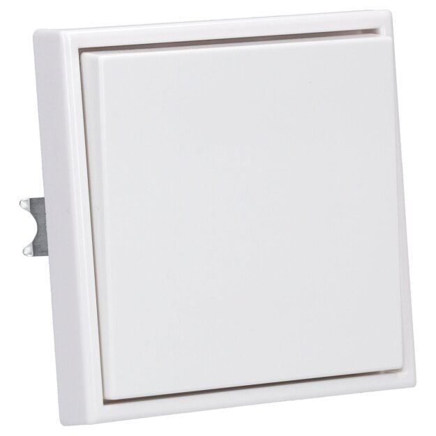 Jung Serie LS Komplett-Set Alpinweiß:  LS990WW Wippe + 506U Wippschalter Universal Einsatz + LS981WW Rahmen 1fach
