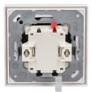Jung Serie LS Komplett-Set Alpinweiß:  LS990WW Wippe + 506U Wippschalter Universal Einsatz + LS981WW Rahmen 1fach