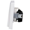 Jung Serie LS Komplett-Set Alpinweiß: LS1520KLWW SCHUKO Steckdose mit Klappdeckel + LS981WW Rahmen 1fach