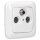 Busch-Jaeger Reflex SI Set: 1x Antennensteckdose EDA 302 F + 1x 1743-03-214 Abdeckung + 1x 2511-214 1-fach Rahmen Alpinweiß
