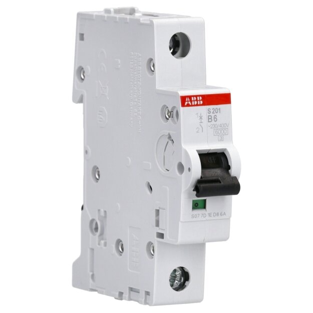 ABB S201-B6 Sicherungsautomat S200-1P 6 A-B B-Charakteristik 2CDS251001R0065