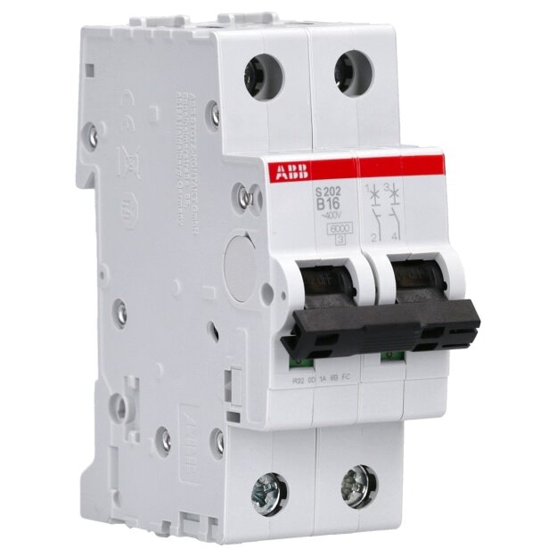 ABB S202-B16 Sicherungsautomat S200-2P 16 A-B 2CDS252001R0165