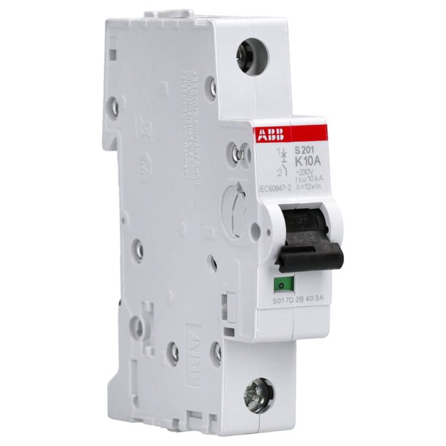 ABB S201-K10 Sicherungsautomat - S200-1P - 10 A - K(AC) 6 kA 2CDS251001R0427