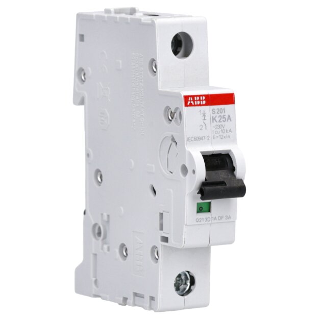 ABB S201-K25 Sicherungsautomat - S200 - 1P - 25 A - K(AC) 6 Ka 2CDS251001R0517