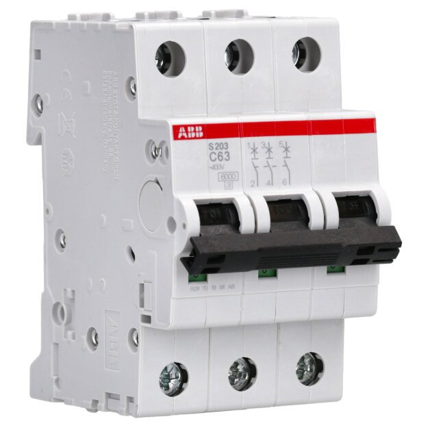 ABB S203-C63 Sicherungsautomat S200-3P 63 A-C 2CDS253001R0634