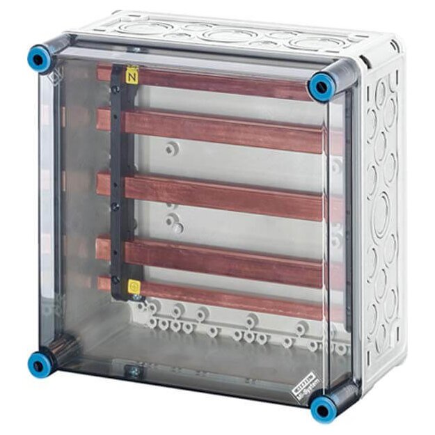 Hensel Mi6255 Mi-Sammelschienengehäuse 300x300mm, Sammelschienen 400 A, 5polig