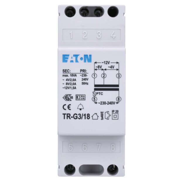 eaton Klingeltransformator TR-G3/18 272483 (1er)