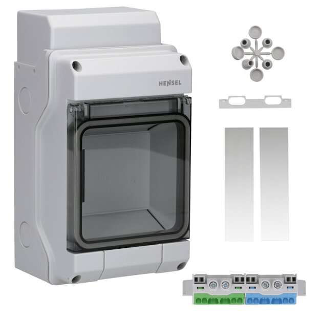 Hensel KV1504 KV 90-Automatengehäuse 4,5 Teilungseinheiten (4,5x18 mm), IP 54