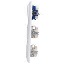 Busch-Jaeger Reflex SI Set: 2x 20 EUC-214 SCHUKO Steckdose, 1x 2000/6 US Wippschalter-Einsatz, 1x Wippe 2506-214, 1x  2513-214 Abdeckrahmen 3-fach Alpinweiß