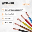 Aderleitung flexibel H07V-K 6 mm² blau 10 Meter