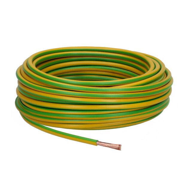 Aderleitung flexibel H07V-K 6 mm² gelb-grün 10 Meter