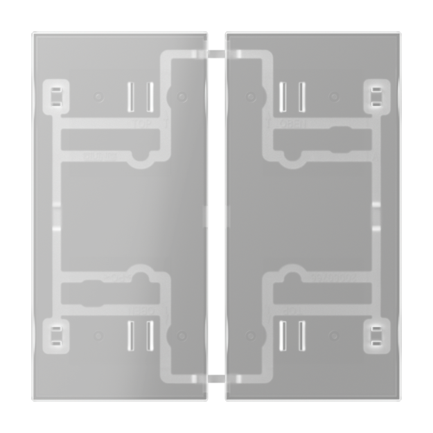 Jung 402TSAT Tastensatz 2fach F40 transparent