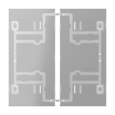 Jung 402TSAT Tastensatz 2fach F40 transparent