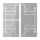 Jung 403TSAT Tastensatz 3fach F40 transparent