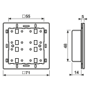 Jung A42911ST KNX Tastsensor-Modul Universal 1fach F40...