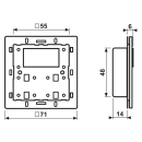 Jung A429D1ST KNX Raumcontroller-Modul F40 Secure Serie AS/A