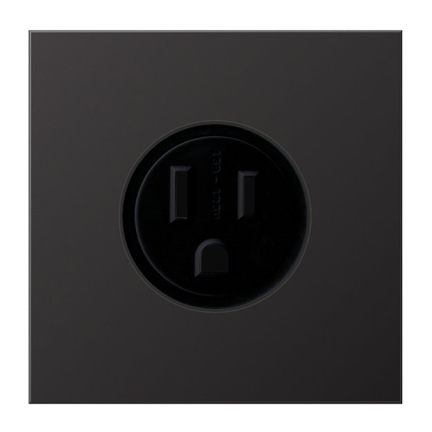 Jung AL2521-15D Steckdose US-Norm NEMA 15 A 125 V ~ Schraubklemmen Aluminium lackiert Serie LS dark