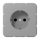 Jung CD1521BFGR SCHUKO-Steckdose 16 A 250 V ~ Schraubklemmen Thermoplast Serie CD grau