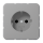 Jung CD1521GR SCHUKO-Steckdose 16 A 250 V ~ Schraubklemmen Duroplast Serie CD grau