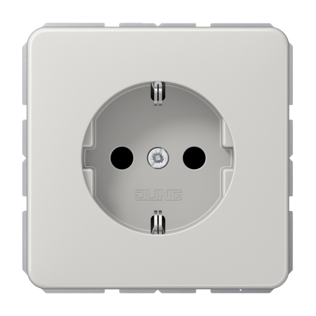 Jung CD1521LG SCHUKO-Steckdose 16 A 250 V ~ Schraubklemmen Duroplast Serie CD lichtgrau