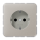 Jung CD1521PT SCHUKO-Steckdose 16 A 250 V ~ Schraubklemmen Aluminium eloxiert Serie CD platin