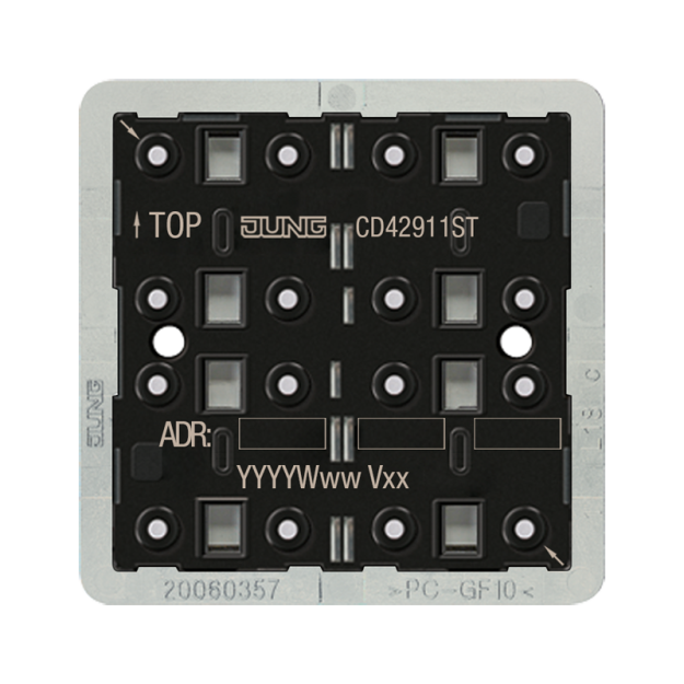 Jung CD42911ST KNX Tastsensor-Modul Universal 1fach F40 Secure Serie CD