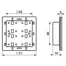 Jung CD42911ST KNX Tastsensor-Modul Universal 1fach F40...