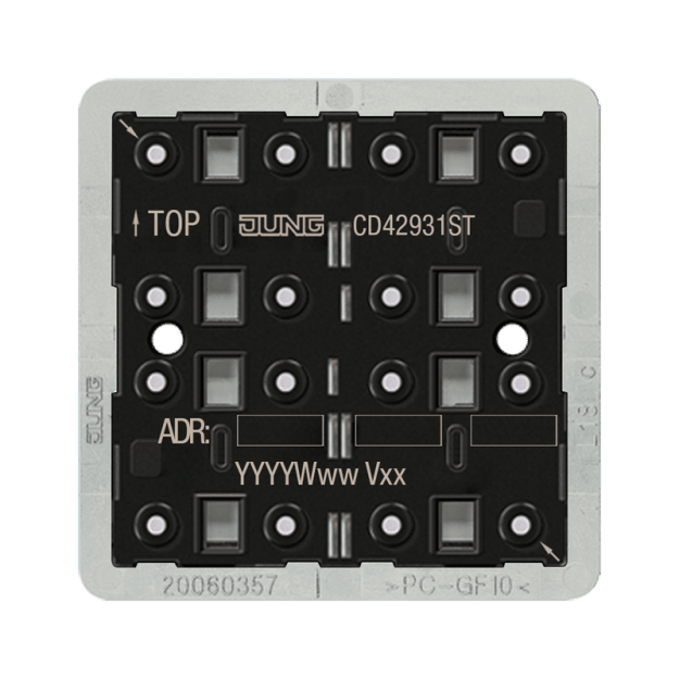 Jung CD42931ST KNX Tastsensor-Modul Universal 3fach F40 Secure Serie CD