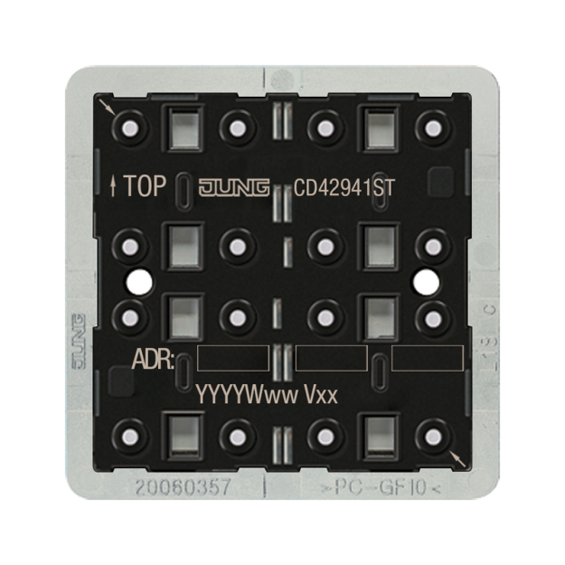 Jung CD42941ST KNX Tastsensor-Modul Universal 4fach F40 Secure Serie CD