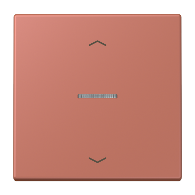 Jung FMLC1700P236 eNet Taster Standard 1fach mit Pfeilsymbolen Duroplast lackiert Serie LS terre sienne brique
