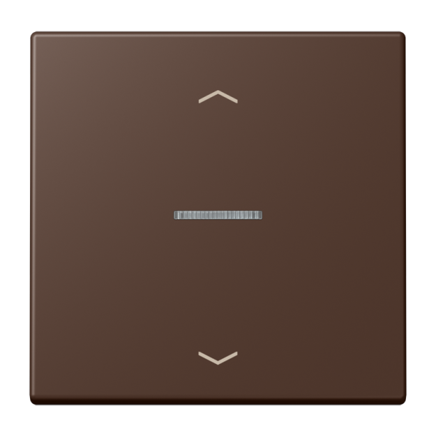 Jung FMLC1700P239 eNet Taster Standard 1fach mit Pfeilsymbolen Duroplast lackiert Serie LS terre d’ombre brûlée 31