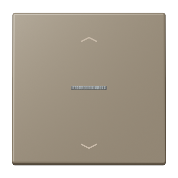 Jung FMLC1700P242 eNet Taster Standard 1fach mit Pfeilsymbolen Duroplast lackiert Serie LS ombre naturelle moyenne
