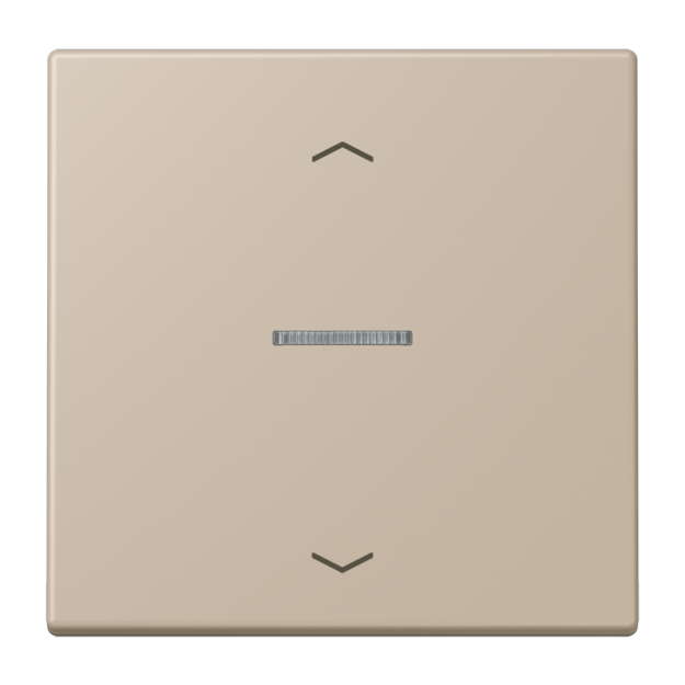 Jung FMLC1700P243 eNet Taster Standard 1fach mit Pfeilsymbolen Duroplast lackiert Serie LS ombre naturelle claire
