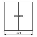 Jung FMLC1701P216 eNet Taster Universal 1fach mit...