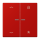 Jung FMLC1701P227 eNet Taster Universal 1fach mit Pfeilsymbolen Duroplast lackiert Serie LS rouge vermillon 31