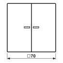 Jung FMLC1701P236 eNet Taster Universal 1fach mit...