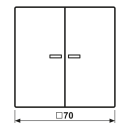 Jung FMLC1701P248 eNet Taster Universal 1fach mit...